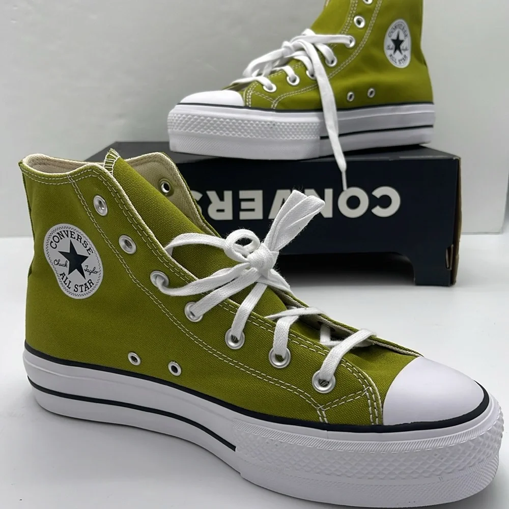 Converse WMNS High Top Platform Sneakers A08286F
CTAS LIFT HI MAGIC FOREST/WHITE - Picture 14 of 16